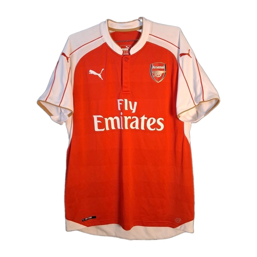 Puma Arsenal FC Soccer Jersey Men's XL Red White 2015-2016 Football Home